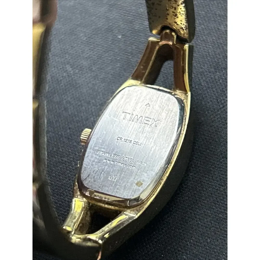 Timex Gold Tone White Dial Women’s Quartz Watch